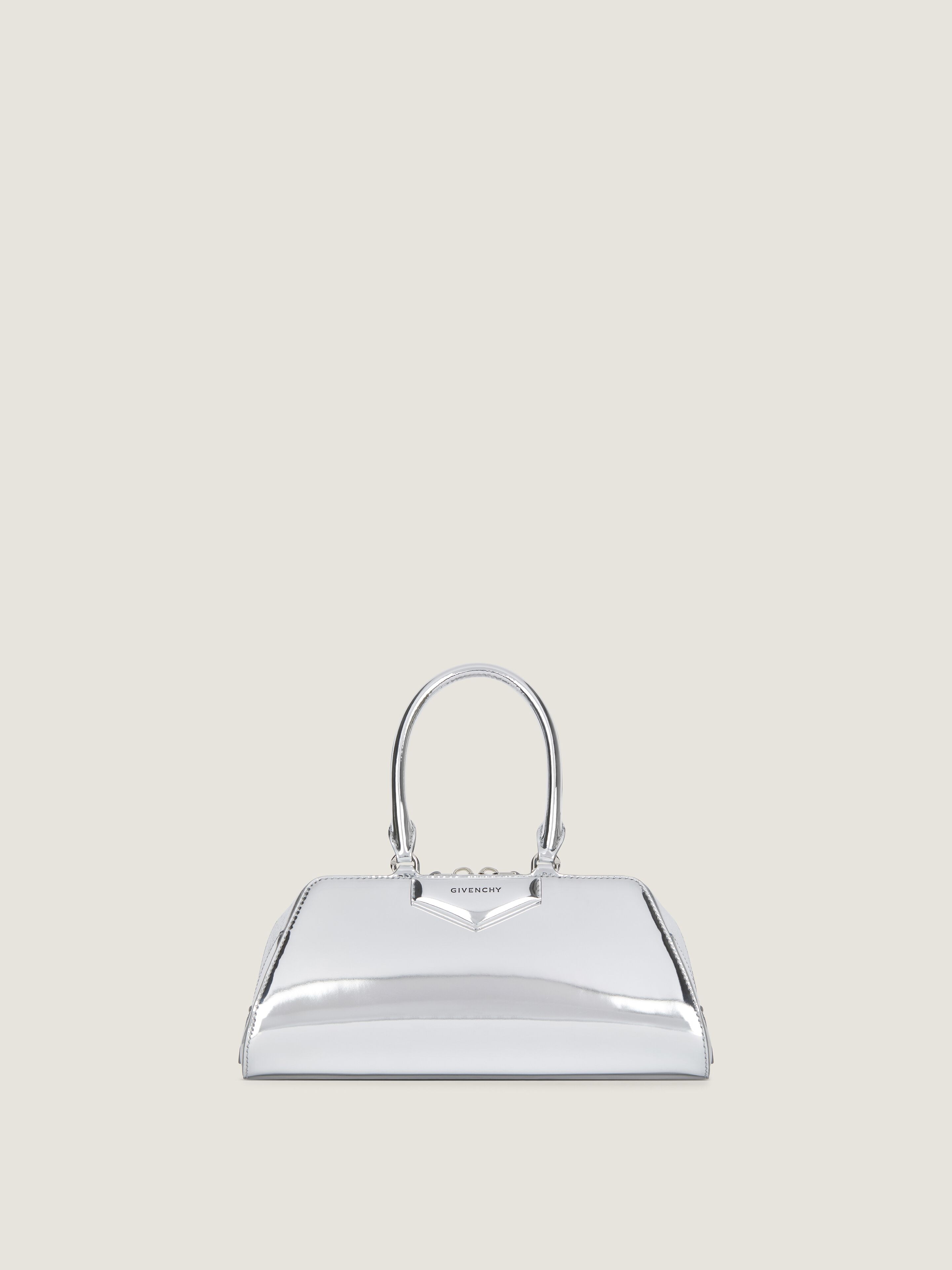 Small Antigona East-West bag in laminated leather